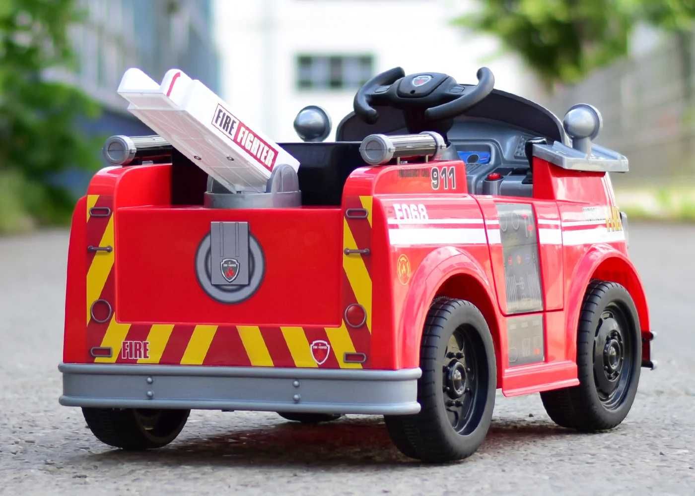 Masinuta electrica copii 2-5 ani de pompieri Patrol BJJ306 70W #Rosu