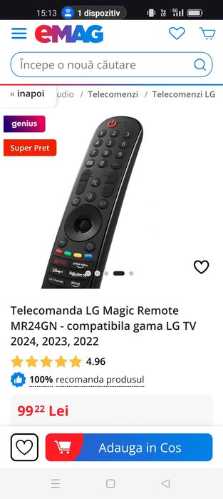 Vând Telecomanda LG