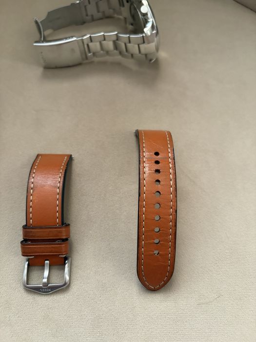 Ceas fossil cronograf barbati albastru 44mm