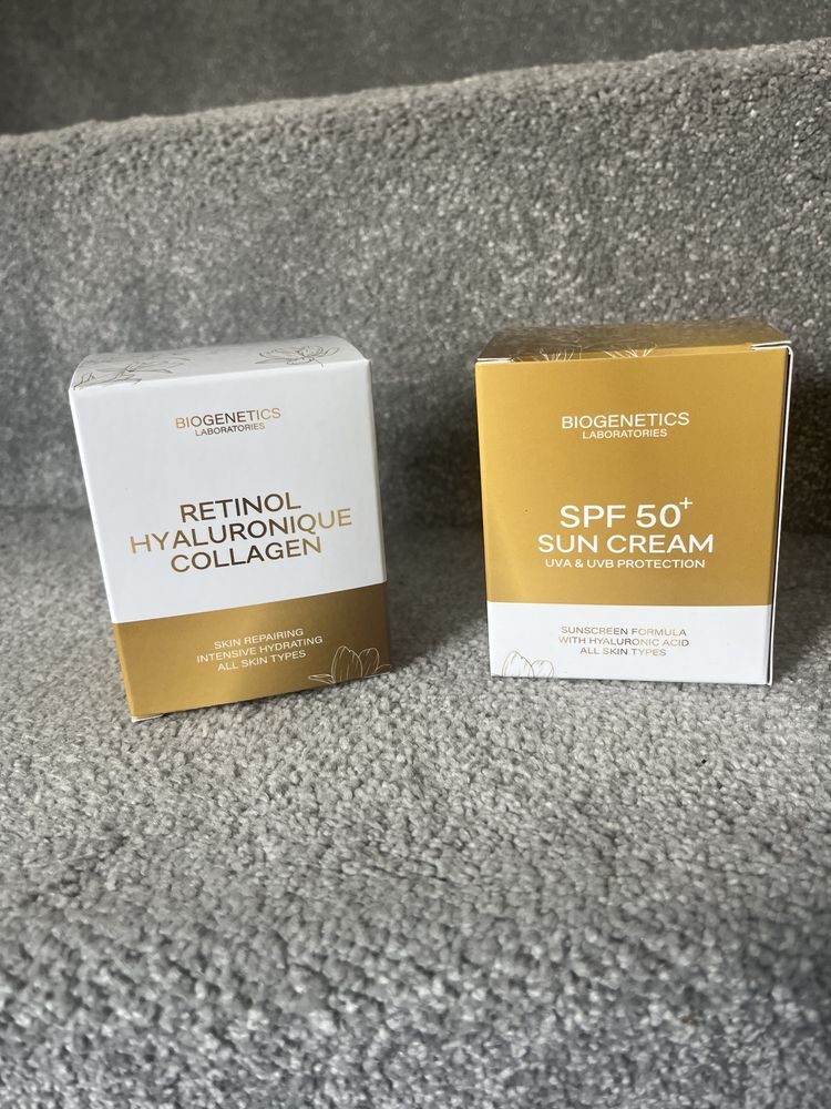 Set crema fata Spf 50 si crema cu colagen si acid hialuronic