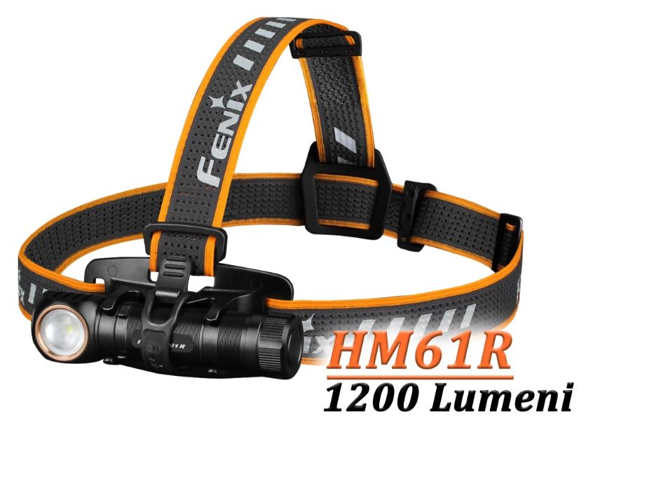 Lanterna de cap Fenix HM61R -1200 lumeni, 145 m, reincarcabila