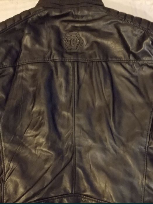 PHILIPP PLEIN-Мъжки кожени якета. Естествена кожа.