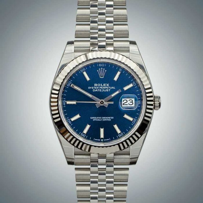 Rolex Datejust 41mm 126334 Bright Blue dial on Jubilee