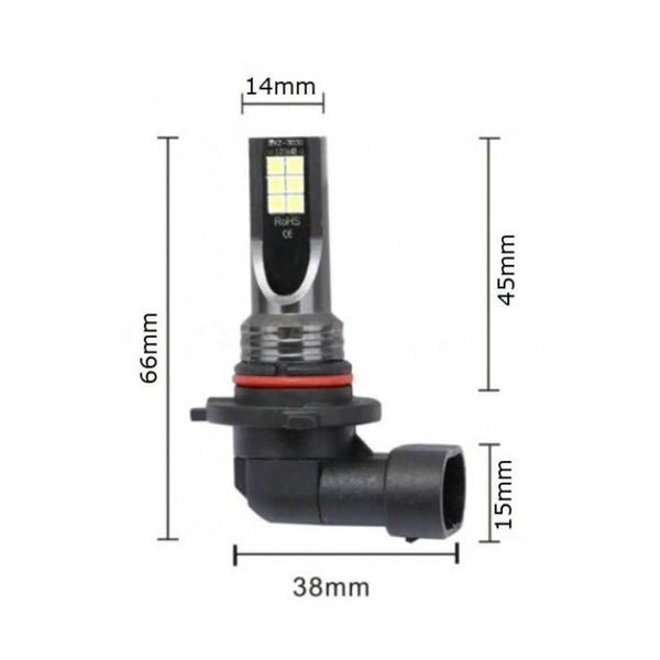 Диодни LED крушки HB3 9005, 9W, 1100 lm, 12V-24V