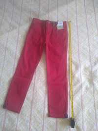 Pantalon blugi Denim pe roșu băieți 8-9 ani