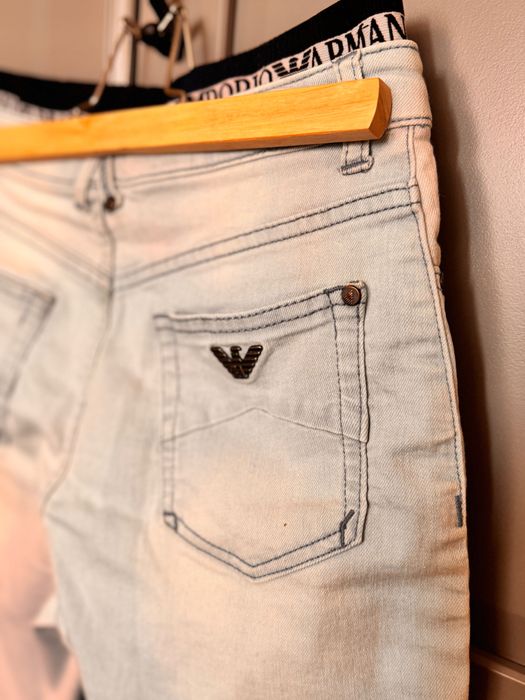 Дънкови панталонки Emporio Armani