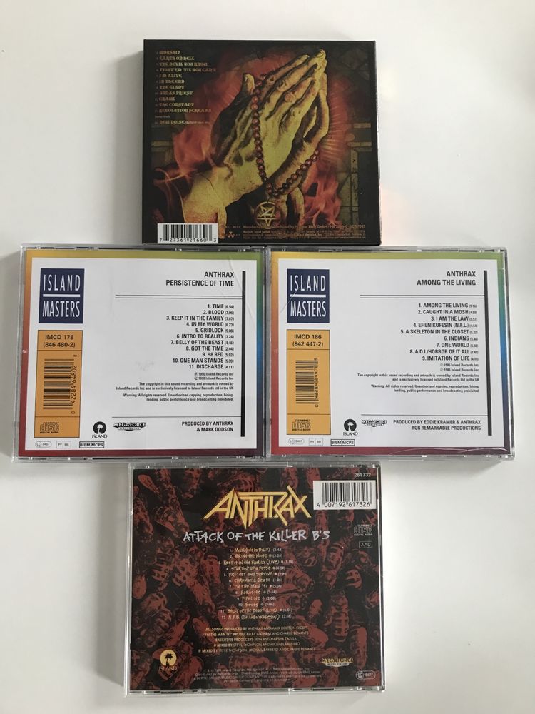 Vand cd-uri audio originale, Anthrax