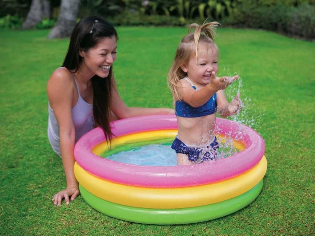 Бебешки надуваем басейн INTEX Sunset Glow, 86 х 25 см