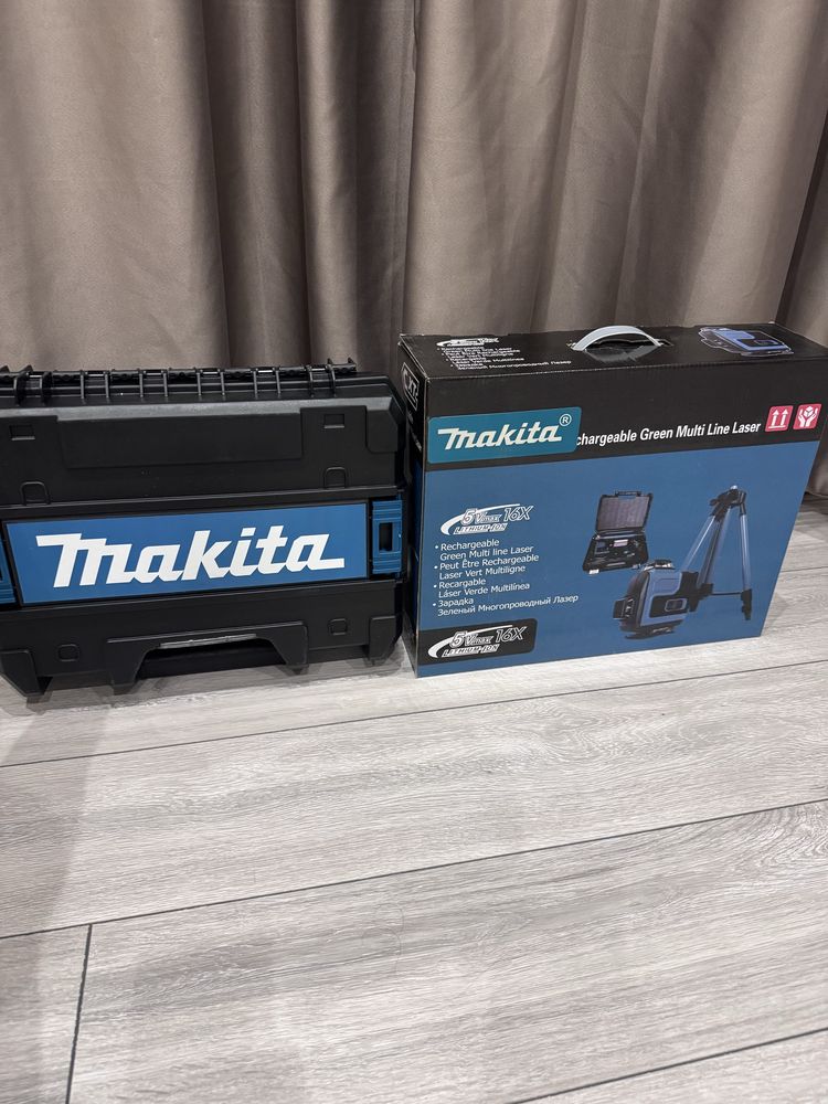 НЕМСКИ Лазерен Нивелир Makita  360°, 16 Линии (четири точков) + фенер