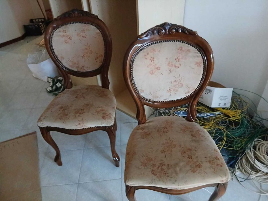 Mese cu Intarsie si 6 Scaune