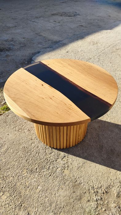 Măsuță de Cafea din Lemn de Stejar