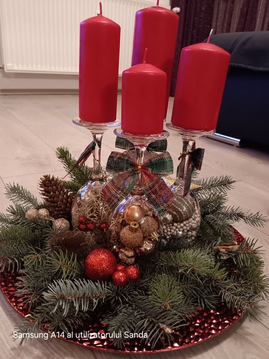 UNICAT ! Coronita sau aranjament natural cu sau fara lumanari