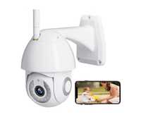 SURFOU 2K Security Camera Outdoor, 360° Pan-Tilt View