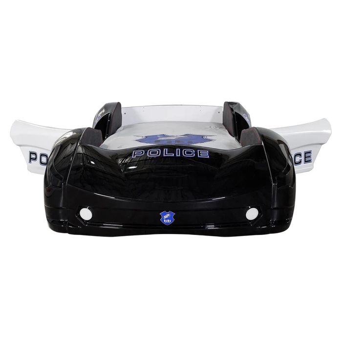 POLICE Pat copii 90x190cm, somieră si saltea incluse