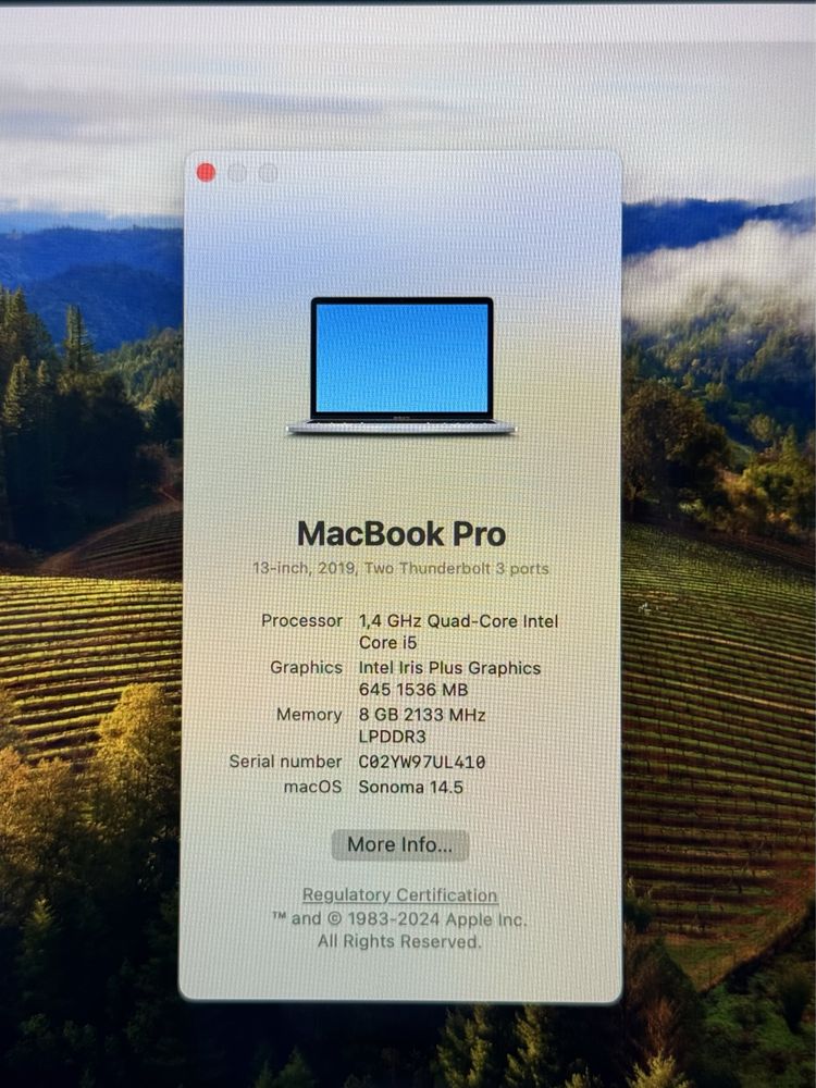 Macbook Pro 13-inch 2019