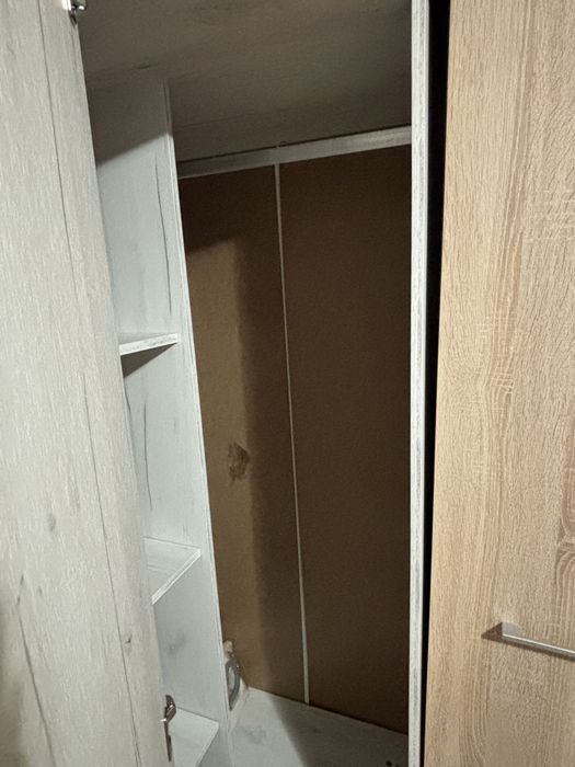 Dulap de colt ,culoare gri