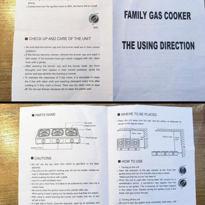 Газов котлон единичен с пиезо запалване НОВ