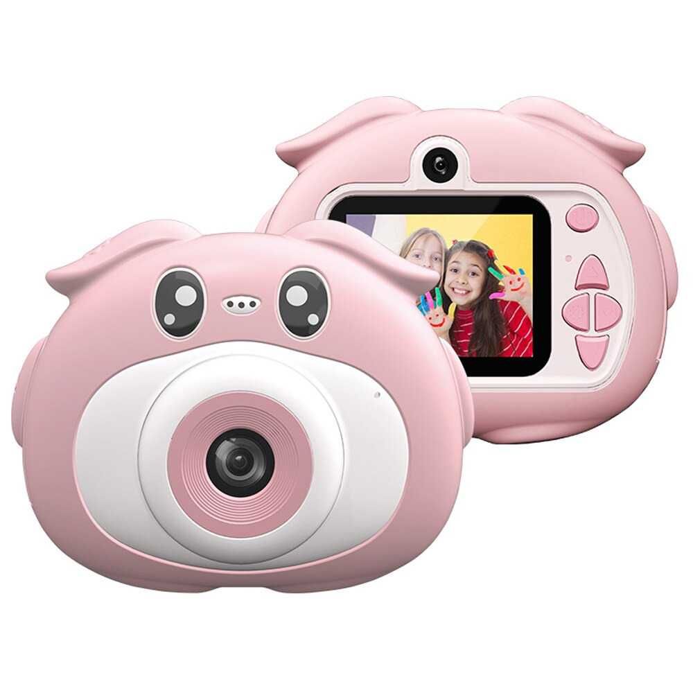Детски фотоапарат STELS W320, Игри, HD Камера, Розов