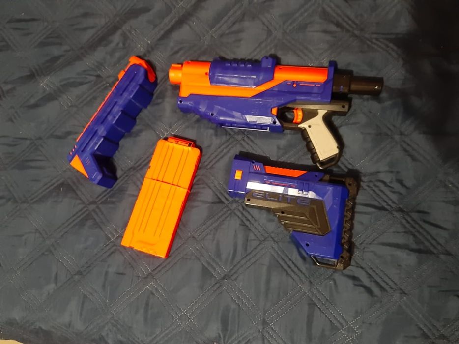 Большой nerf с пулями в комплект