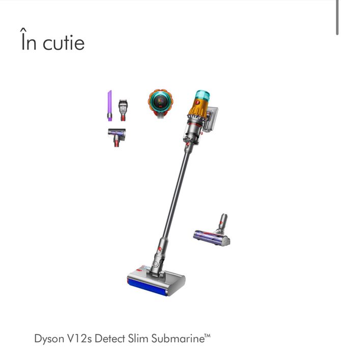 Aspirator Dyson V12s Detect Slim Submarine Nou Sigilat