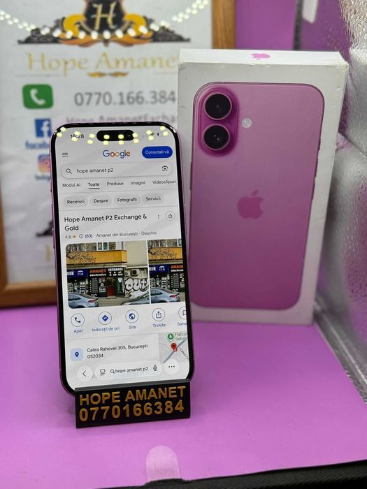HOPE AMANET P2 - Iphone 16 / 256GB / Bat 100% /  48 Cicluri