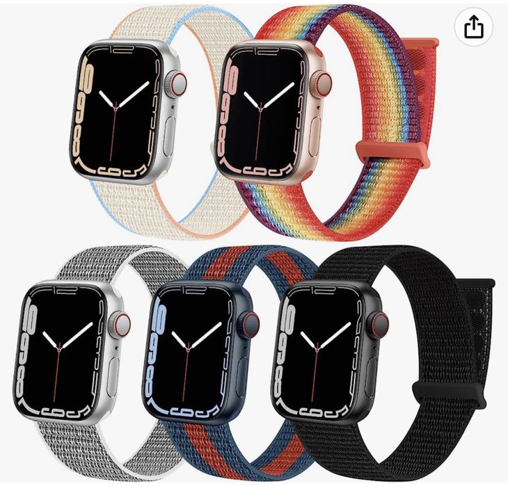 Curea Incarcator Ceas Appple Watch Material Sintetic Diferite Culori