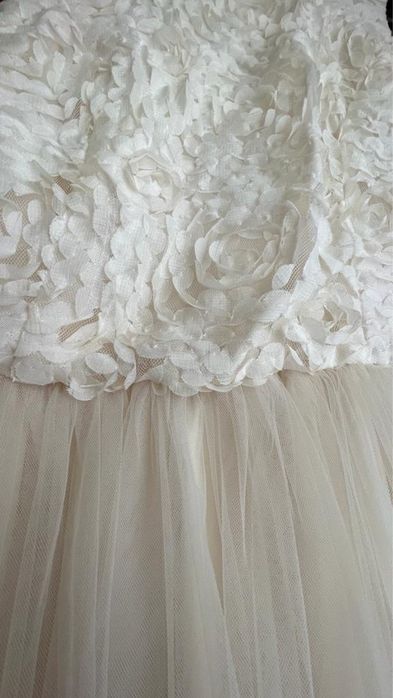 Rochie cununie civila, crem, marime S