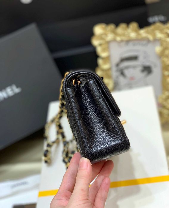 Geanta Chanel Classic caviar 20cm, Premium