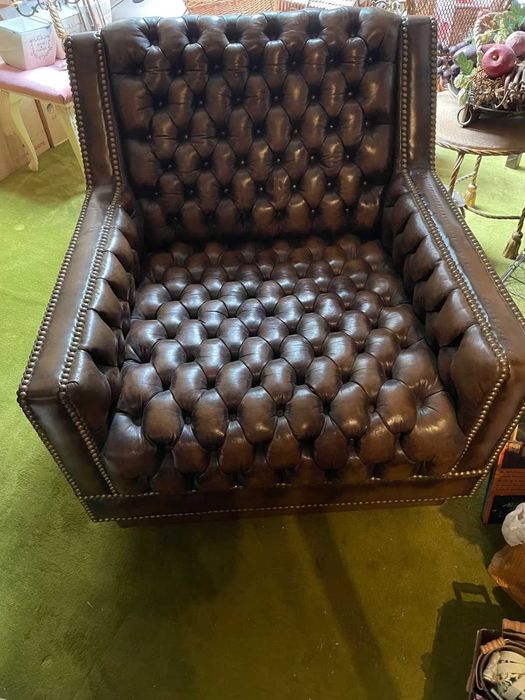 Уникални честърфийлд кресла ръчна изработка ест кожа фотьойли chester