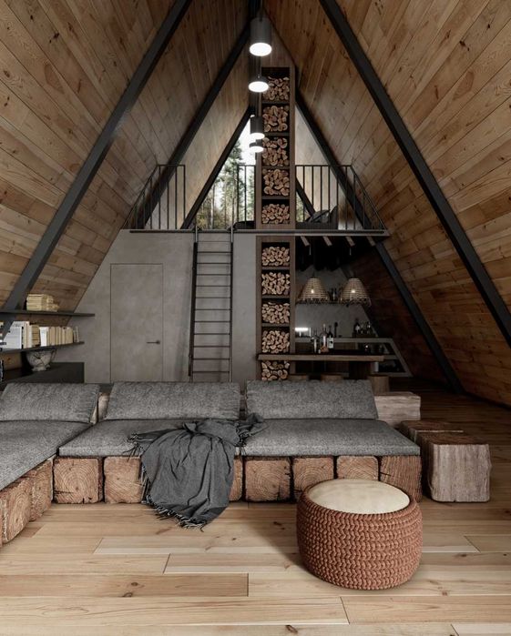 Cabane tip A, case modulare stil modern