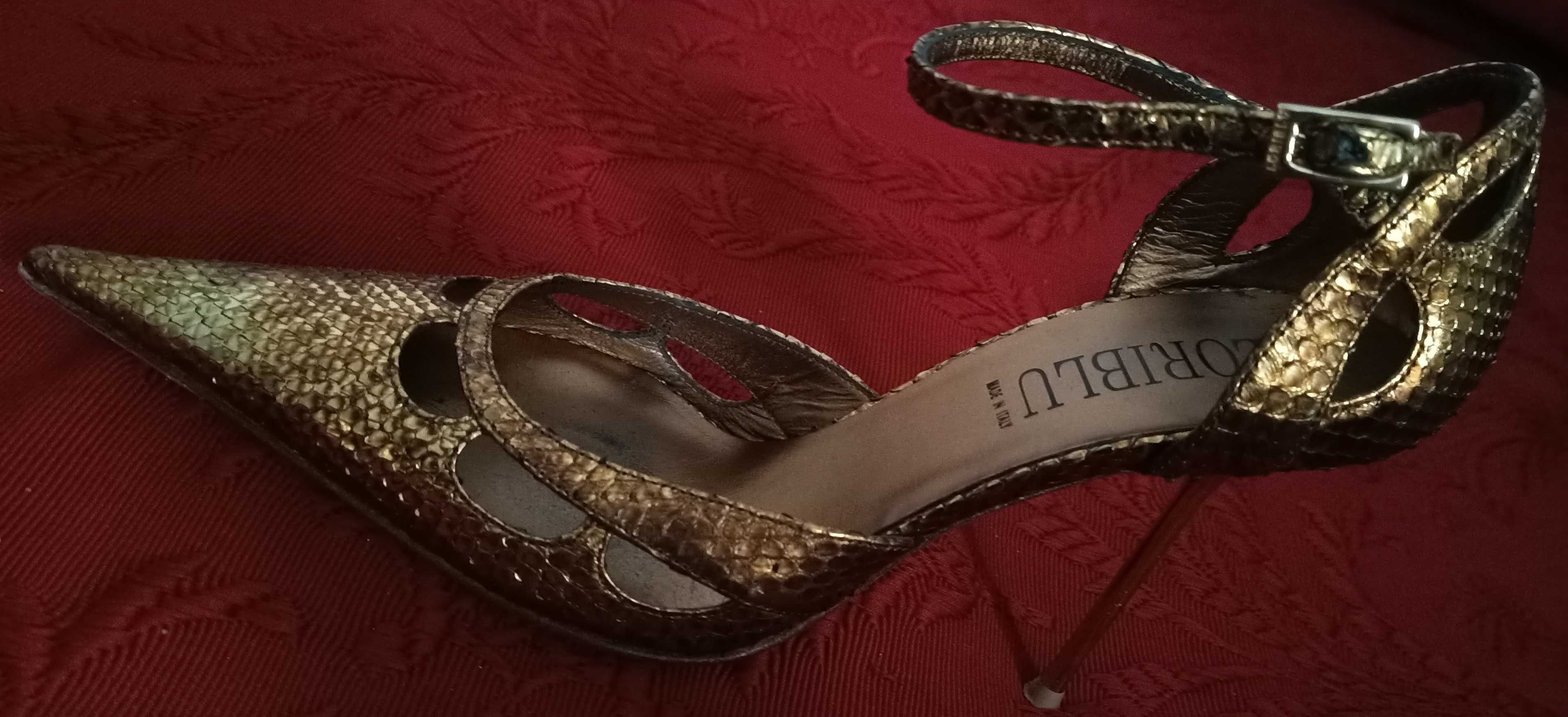 Pantofi dama LORIBLU piele veritabila ȘARPE mărimea 36