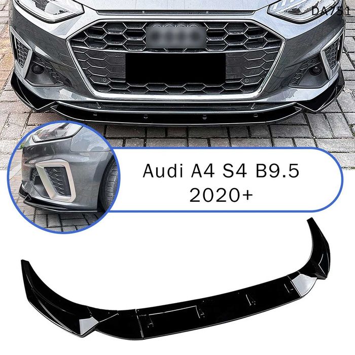 Тунинг лип спойлер предна броня Audi A4 S4 B9.5 2020+ ауди а4 Lip б9.5
