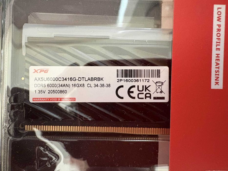 32GB (2x16GB) DDR5 6000MT/s, A-Data XPG Lancer Blade RGB