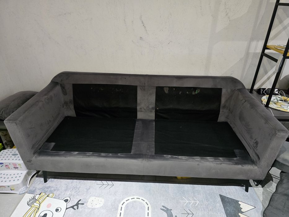 Vând canapea liniară 3 locuri Rovere Grey Velvet
