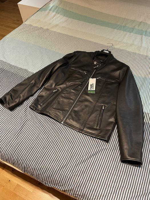 Geacă piele Karl Lagerfeld noua original!!!