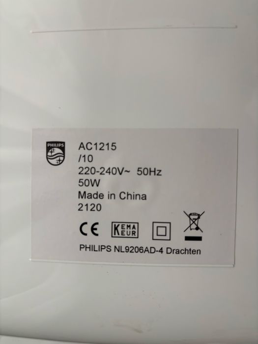 Purificator de aer Philips Series 1000 . Model AC1215/10 filtru HEPA