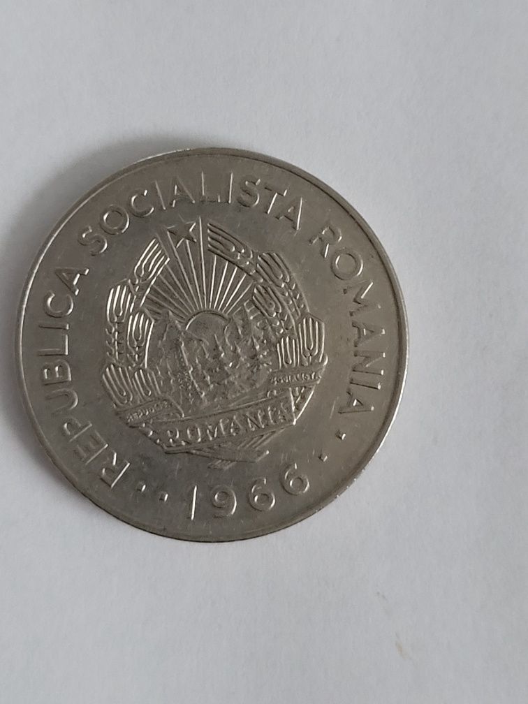 Moneda 1 leu, anul 1966