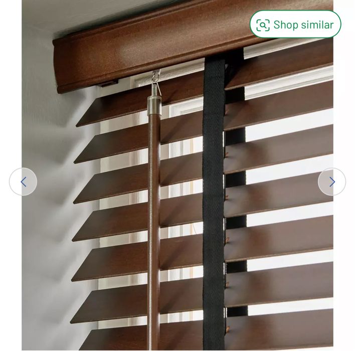 Jaluzea venețiene din lemn, maro închis, Habitat - 90 cm