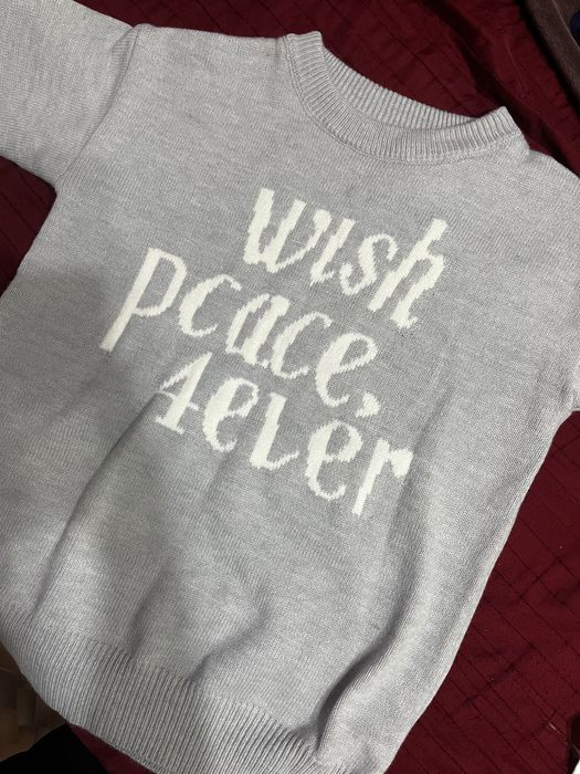 Серый свитер унисекс