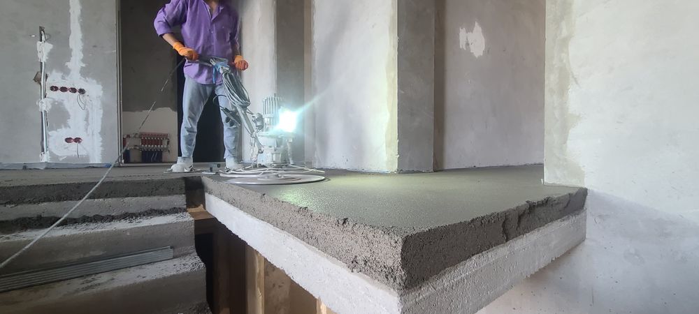 Стяжка пола. Полусухая стяжка