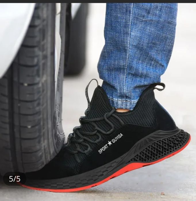 Мъжки,дишащи работни обувки с метално бомбе ук9