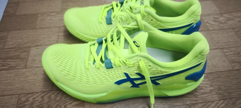 Asics Gel-Resolution 9 - hazard green/reborn blue