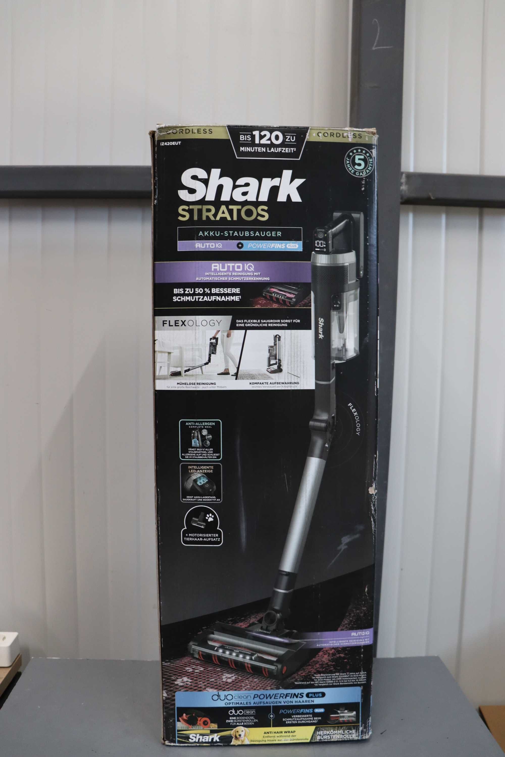 Безжична прахосмукачка Shark Stratos, PowerFins Plus