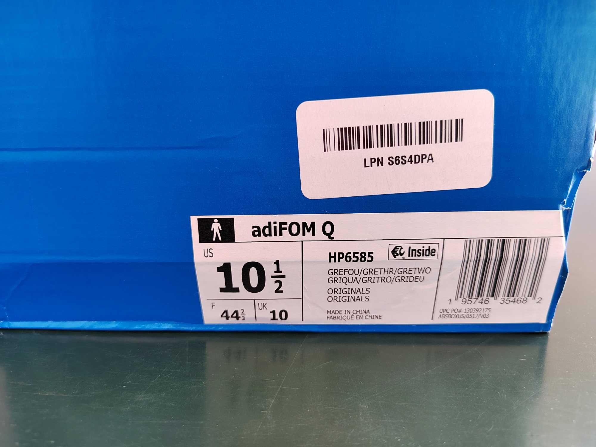 Кроссовки Adidas AdiFOM Q Black Carbon Grey HP6585 Yeezy Like
