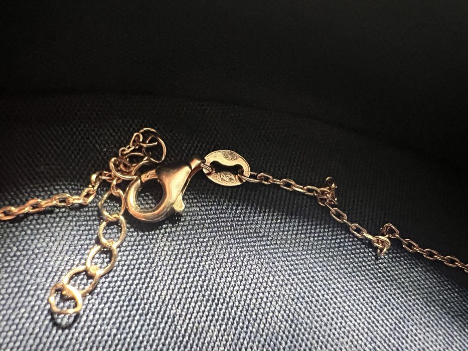 Set de argint colier și cercei