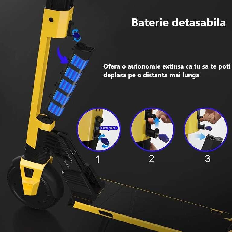 Trotineta Electrica 350W, 30Km/h Autonomie 40Km Franare regenerativa