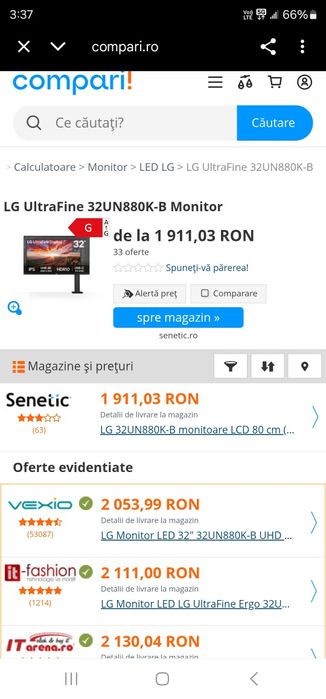 Monitoare lg 32 inch unul 4k si unul 2k, oferta ambele!