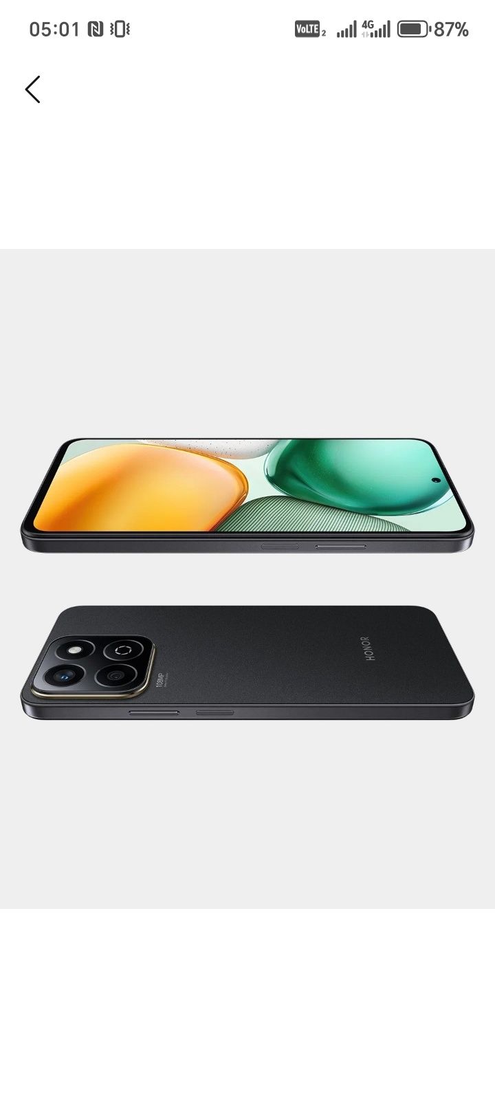 Honor x7c 8 256 bor qora