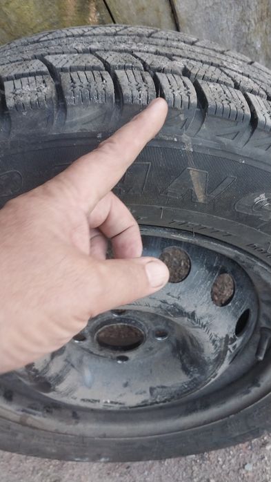 Автошина зимняя с диском липучка шевроле кобальт