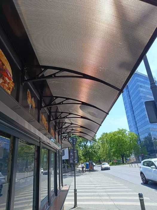 Copertina Aluminiu/ABS cu policarbonat/plexiglass pentru usa/geam